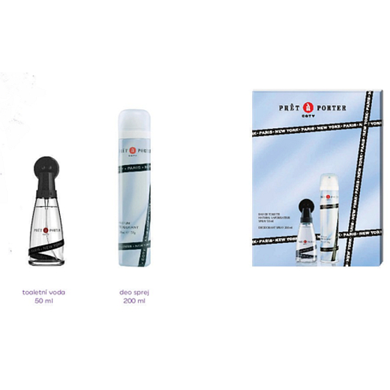Pret und Porter Original Eau de Toilette für Frauen 50 ml + Deodorant Spray 200 ml, Geschenkset