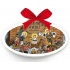Nekupto Keramik Ornament oval Josef Lada Krippe 5 x 9 x 0,5 cm