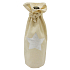Stoffbeutel für eine Flasche mit einem silbernen Stern 15 x 32 cm