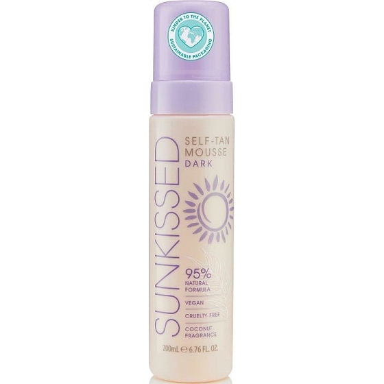 Sunkissed Self Tan Mousse Selbstbräunungsschaum Dark 200 ml