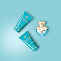 Versace Dylan Turquoise Eau de Toilette für Frauen 50 ml + Körpergel 50 ml + Duschgel 50 ml, Geschenkset für Frauen