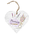 Bohemia Gifts Hölzerne Wäsche duftendes Herz Provence 7,5 cm