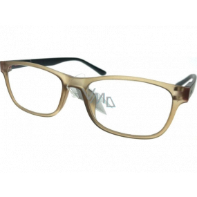 Berkeley Lese-Dioptrienbrille +1,5 Kunststoff hellbraun, schwarze Seitenrahmen 1 Stück MC2184