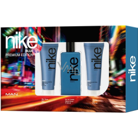 Nike Blue Man Eau de Toilette 100 ml + After Shave Balm 75 ml + Duschgel 75 ml, Geschenkset für Männer