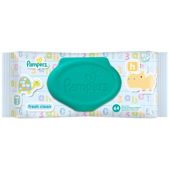 Pampers Fresh Clean Wet Wipes für Kinder 64 Stück