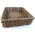 Body Basics Dekorativer quadratischer Seegraskorb M 19 x 19 x 6 cm