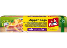 Fino Zipper Bags Reißverschlussbeutel, gemischte Größen, 25 Stück