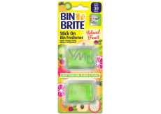 Bin Brite Island Fruit Klebe-Lufterfrischer für den Mülleimer, 2 Stück