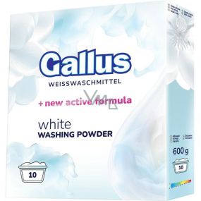 Gallus prací prášek White, 10 dávek, 600g