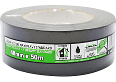 Mako Standard Textilreparaturband, schwarz, 48 mm × 50 m
