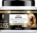 Schwarzkopf Gliss regenerierende Haarkur 4 in 1 für stark geschädigtes und trockenes Haar, 400 ml