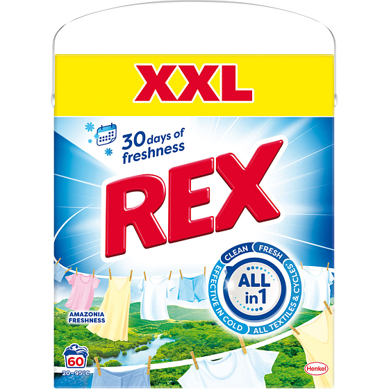 Rex Amazonia Freshness Waschpulver, 60 Wäschen