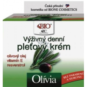 Bione Cosmetics Olivia & Vitamin E pflegende Tagescreme für alle Hauttypen 51 ml