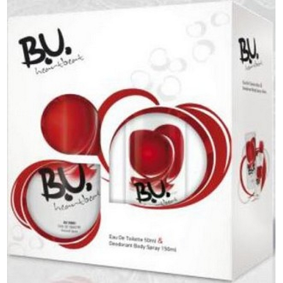 BU Heartbeat Eau de Toilette 50 ml + Deodorant Spray 150 ml, für Frauen Geschenkset