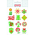 Ovo Decals Glitzer Ornamente diverse Motive 12 Motive 1 Kleinbogen