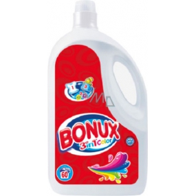 Bonux Color 3 in 1 flüssiges Waschgel für farbige Wäsche 60 Dosen 3,9 l