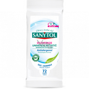 Sanytol Desinfektion Universalreiniger antiallergene Einweg-Reinigungstücher 36 Stück