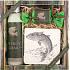Böhmen Geschenke Für Fischer Duschgel 200 ml + handgemachte Seife 30 g + dekorative Fliese mit Aufdruck 10 x 10 cm, Kosmetikset