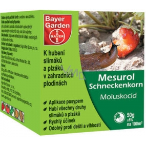 Bayer Garden Mesurol Schneckenkorn zum Töten von Schnecken und Schnecken 50 g