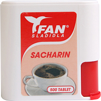 Fan Süßstoffe, Saccharin, Ersatzsüßstoff, 500 Tabletten, 30 g