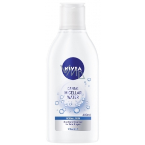 Nivea Caring Micellar Water Erfrischendes pflegendes Mizellenwasser für normale bis Mischhaut 400 ml