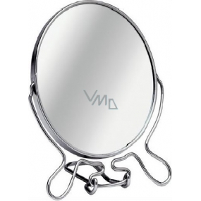 Doppelseitiger Kosmetikspiegel mit ovalem Ständer 13,5 x 9,5 cm 60280