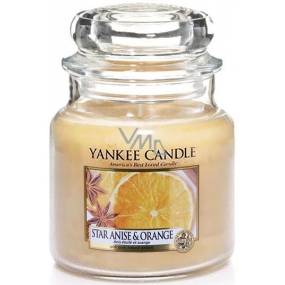 Yankee Candle Star Anise & Orange - Duftkerze mit Anis und Orange Classic Medium Glass 411 g