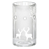 Yankee Candle Winterscape Aromalampe aus Klarglas und Silber 15 x 8 cm