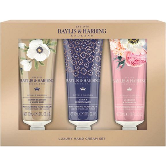 Baylis & Harding Royal Garden Handcreme 3 x 50 ml, Kosmetikset