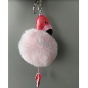 Albi Haariger Schlüsselbund Flamingo 8 cm