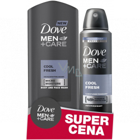 Dove Men + Care Cool Frisches Duschgel 250 ml + Antitranspirant-Spray für Männer 150 ml, Duopack