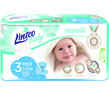 Linteo Baby Premium Midi Windeln 5 bis 9 kg, 54 Stk.