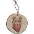 Bohemia Gifts Handgefertigtes Weihnachtsornament aus Holz Australian Shepherd 6 cm