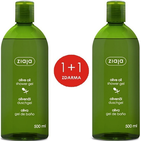 Ziaja Olivenöl-Duschgel für alle Hauttypen 2 x 500 ml, Duopack