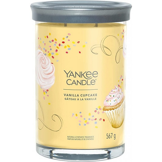 Yankee Candle Vanilla Cupcake - Vanilla Cupcake Duftkerze Signature Tumbler großes Glas 2 Dochte 567 g