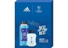Adidas UEFA Champions League Best of The Best Aftershave 100 ml + Duschgel 250 ml, Kosmetikset für Männer
