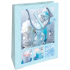 Nekupto Geschenkpapier Tasche 14 x 11 x 6,5 cm Weihnachten blau, Kerzen