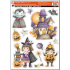 Fensterfolie Halloween Wizard mit Glitter 29 x 41 cm