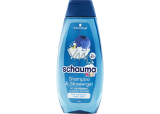 Schauma Shampoo und Duschgel Kids mit Heidelbeerextrakt, 400 ml