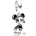 Charm Sterling Silber 925 Disney Mickey Mouse, Film-Armband-Anhänger