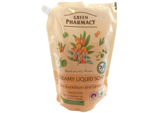 Green Pharmacy Rakytník a lípa tekuté mýdlo náhradní náplň 460 ml