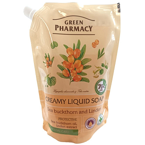 Green Pharmacy Sanddorn und Linde flüssige Seife Nachfüllpack 460 ml
