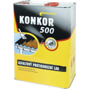 Paramo Konkor 500 asfaltový antikorozní lak, 9 kg Paramo Konkor 500 asfaltový antikorozní lak, 9 kg