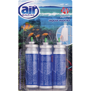 Air Menline Aqua World Nachfüllung für Lufterfrischer 3× 15 ml