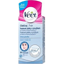 Veet Wachsstreifen mit einem Streifen im Gesicht 20 Stück + Pefect Finish Servietten 4 Stück