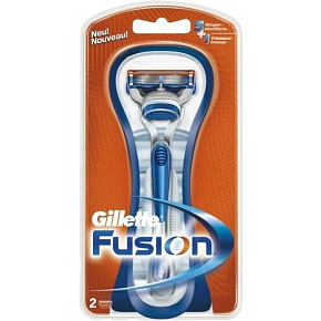 Gillette Fusion Rasierer und 2 Rasierklingen Gillette Fusion Rasierer und 2 Rasierklingen