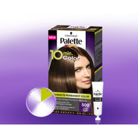 Schwarzkopf Palette 10 Minuten Haarfarbe 500 Mittelbraun
