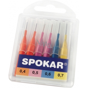 Spokar Mix Interdentalbürsten Setgröße: 0,4 - 2 Stück, 0,5 - 2 Stück, 0,6 - 1 Stück, 0,7 - 1 Stück