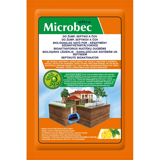 Bros - Microbec mikrobiologische Zubereitung zur Entsorgung von Klärgrubeninhalten 18 x 25 g