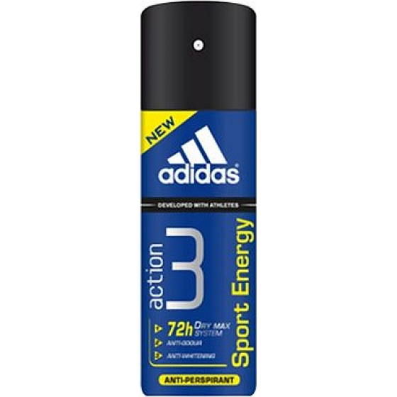 Adidas Action 3 Sport Energy Antitranspirant Deodorant Spray für Männer 150 ml